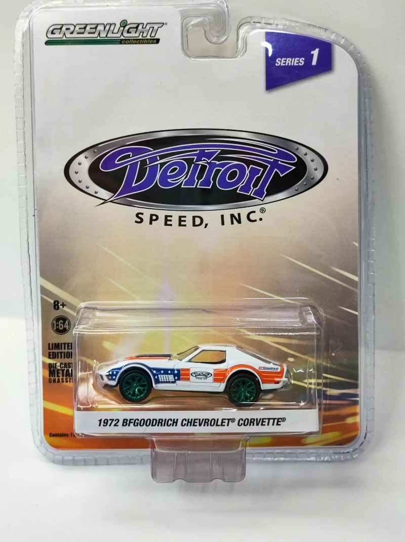 

1:64 1972 BFGOODRICH CHEVROLET CORVETTE высокомоделируемая литая машина из металлического сплава Модель автомобиля детские игрушки коллекционные подарки W889