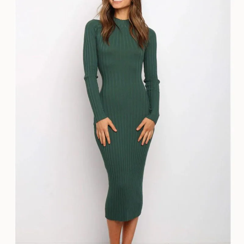 Long Knitted Dress 1