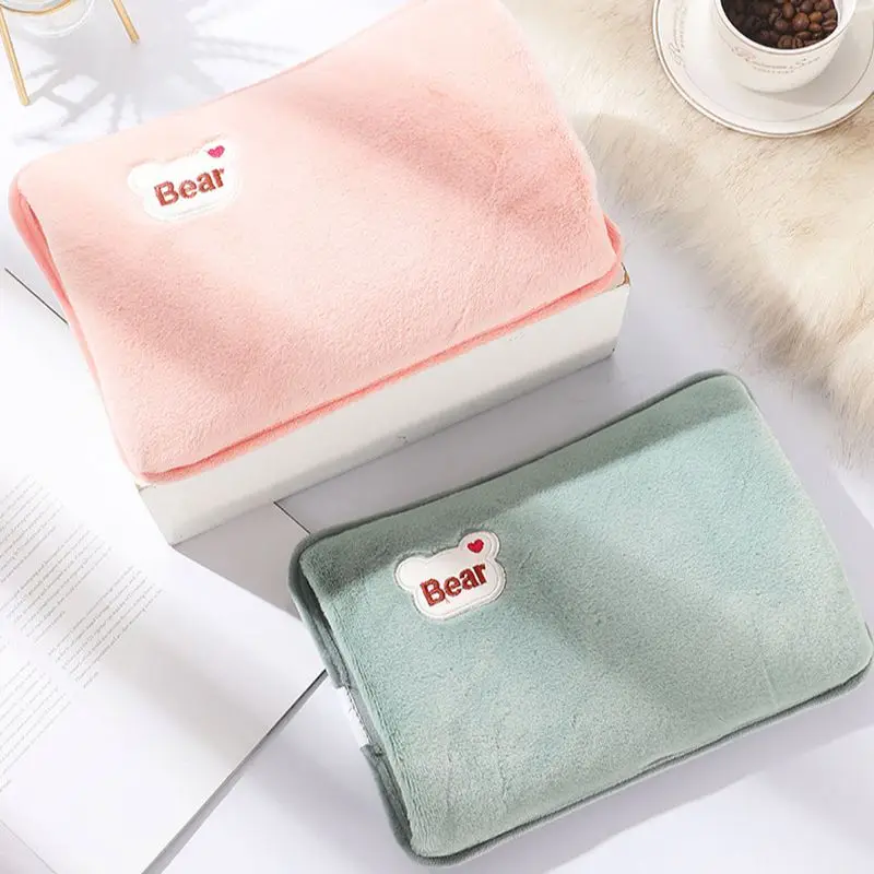 Electric Hot Water Bag Soft Winter Hand Warmer Reusable Hot Water