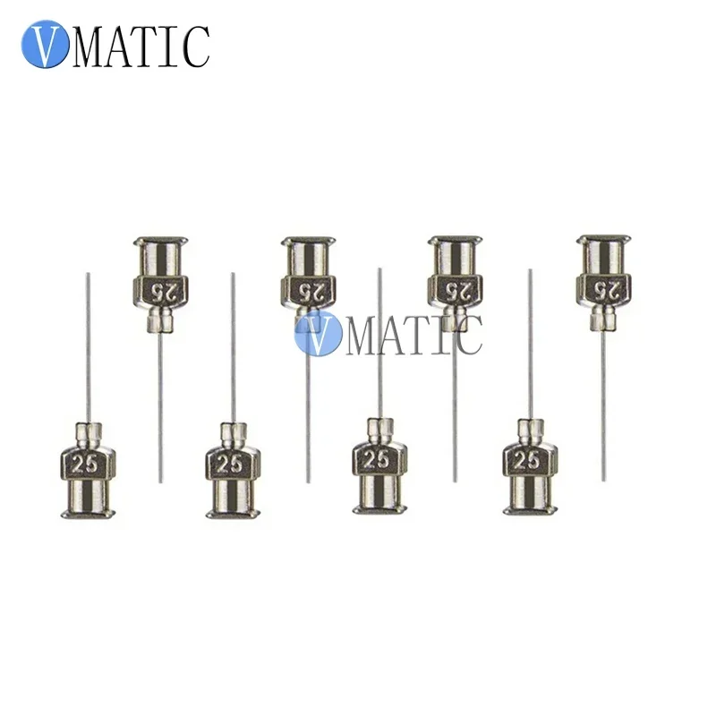 12Pcs 1 Inch Tip Length 25G Blunt Stainless Steel Dispensing Syringe Needle Tip