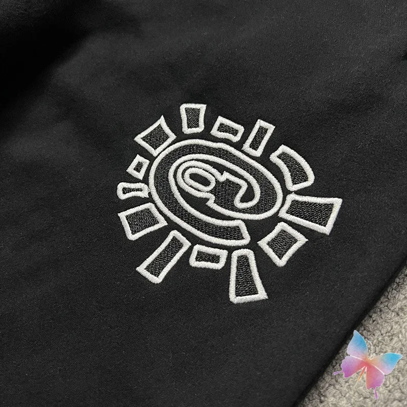 American High Street Black Sweatpants ADWYSD Pants Sunroll Fleece Zipper Pocket Men Women Cleanfit Trousers 4