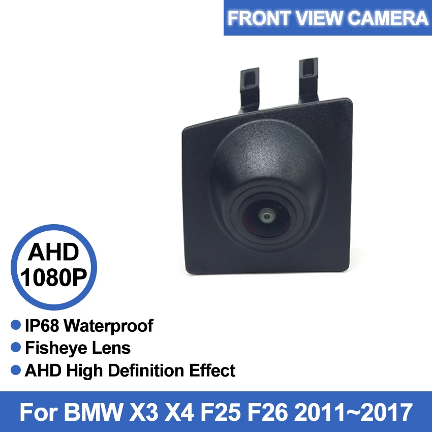 

CCD Car Front View Parking Camera Logo Mark Camera For BMW X3 X4 F25 F26 2011 2012 2013 2014 2015 2016 2017 FULL HD