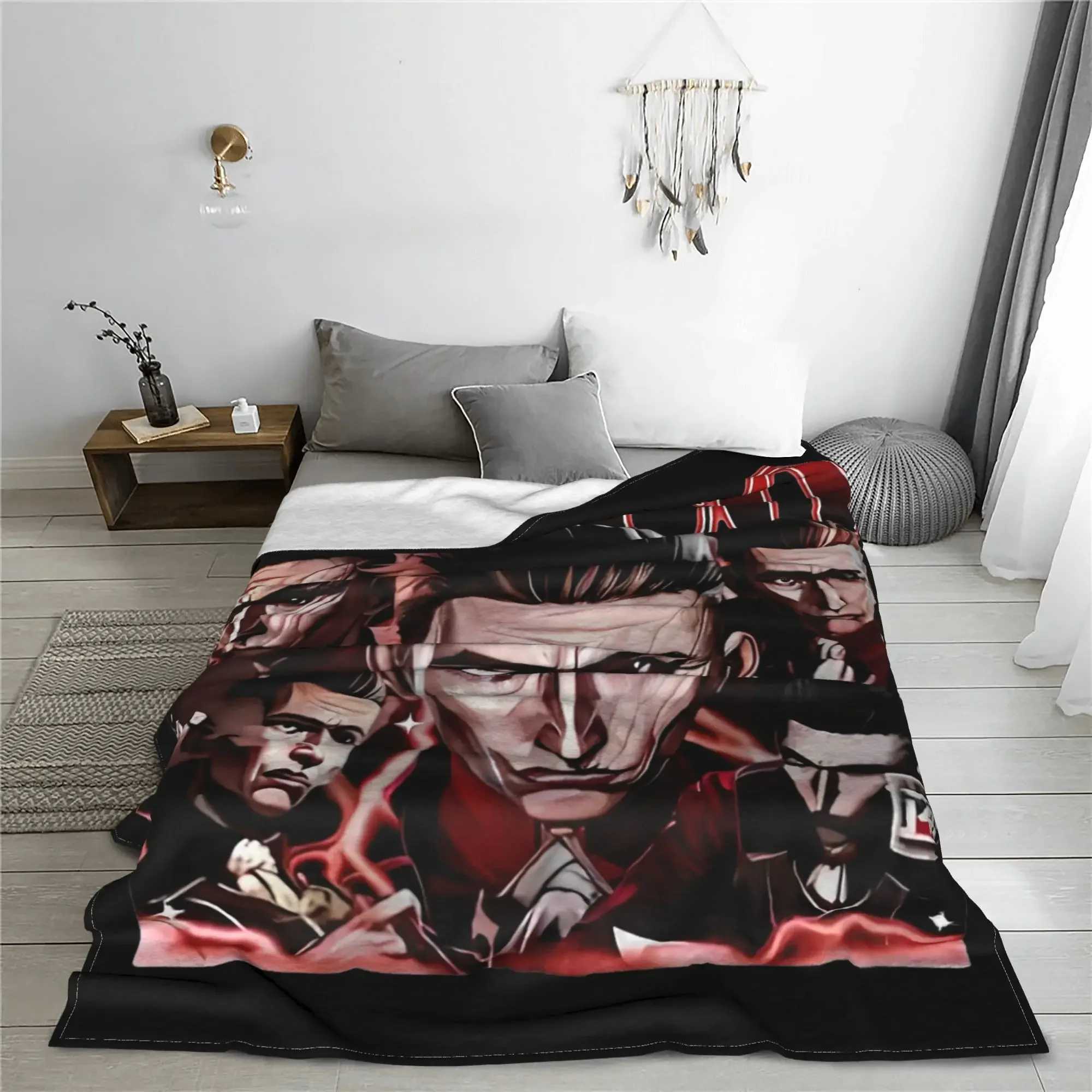 Silco Arcane Dark Villain Blankets Velvet L-Leagues of Legend Multi-function Super Warm Throw Blankets for Sofa Car Bedspreads 6
