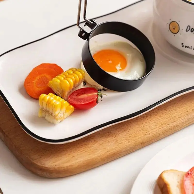 5pc Portable Non-Stick Omelet Ring for Eggs Pancakes-Perfect for Indoor Breakfast Sandwiches and Burgers-Kitchen Accessory