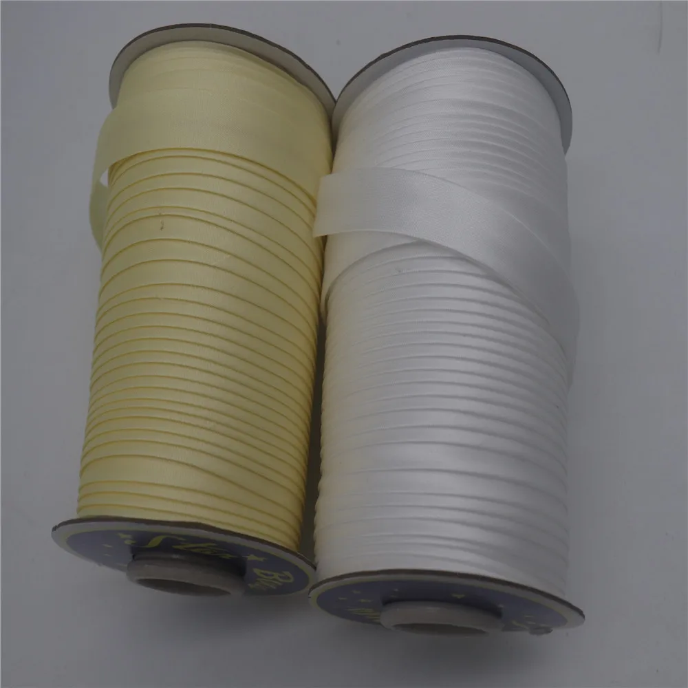 10 yards Polyester Satin Bias Tape Bias Binding, size :15mm Solid Color For DIY Garment Sewing And Trimming Diy Garment Material