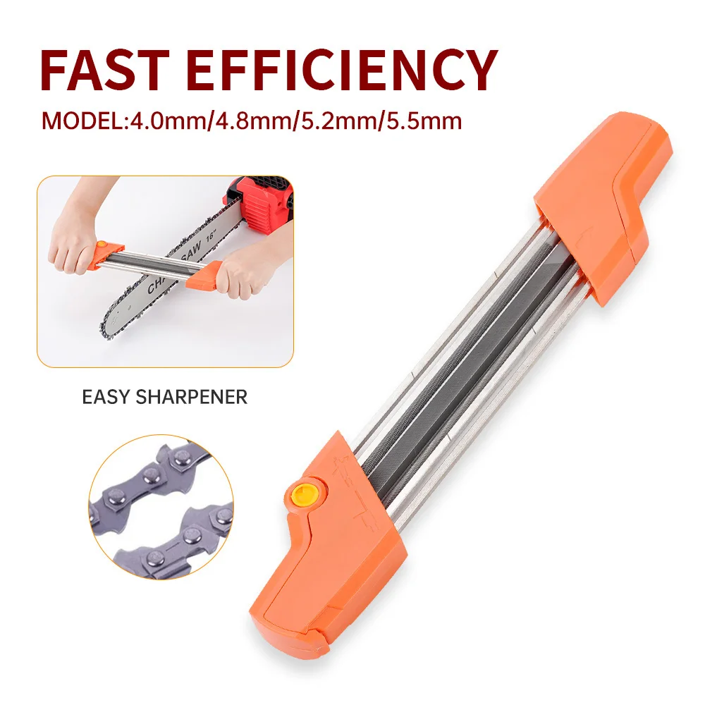 12-Pack 5/32 Inch Chainsaw Files - Professional Chain Sharpening Files For Woodworking