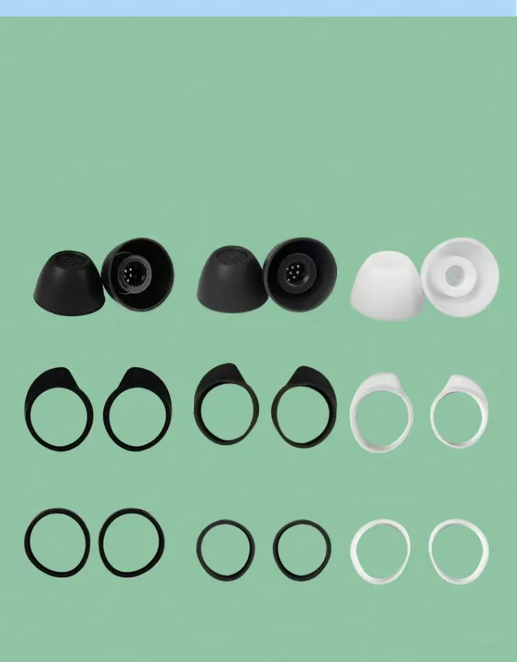 Replacement Eartips Ear Hooks Soft Silicone Flexible Earbuds Earplug for Samsung Galaxy Buds FE Earphone Ear Tips Wing