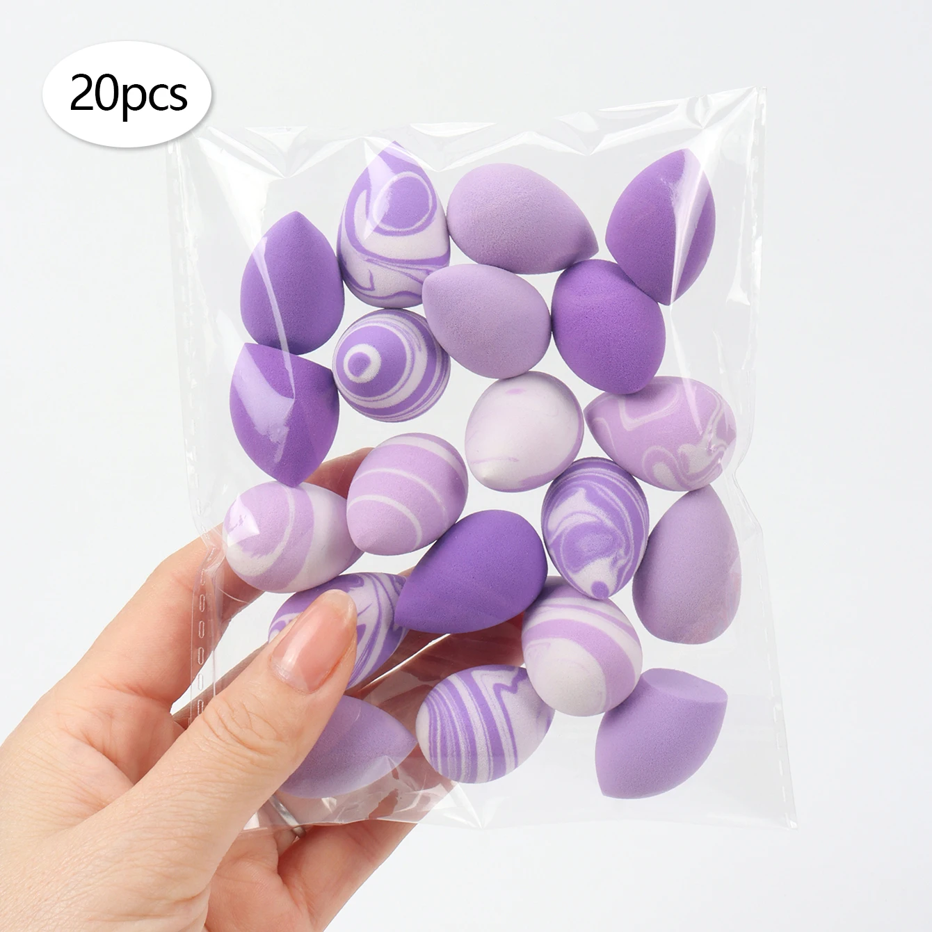 Versatile Mini Makeup Sponges - Expandable, Dual-Use for Wet and Dry Application, All Skin Types
