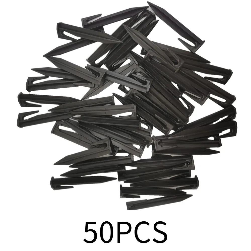 Garden Lawn Mower Boundary Nail Ground Spikes - Durable Fixing Pins for Cable Installation (50/100 pcs)