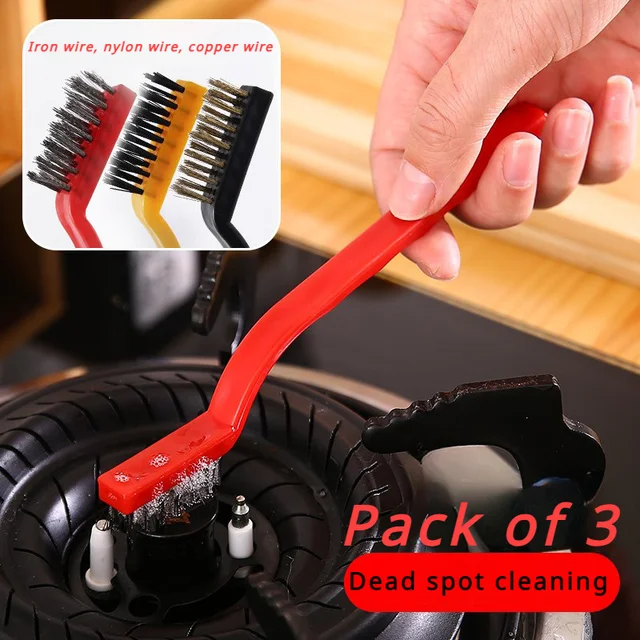 Brosses de livres de cuisinière à gaz d'inspiration japonaise, épurateurs de cuisine polyvalents, cagoules de cuisinière, sols, meubles, 3 pièces 4