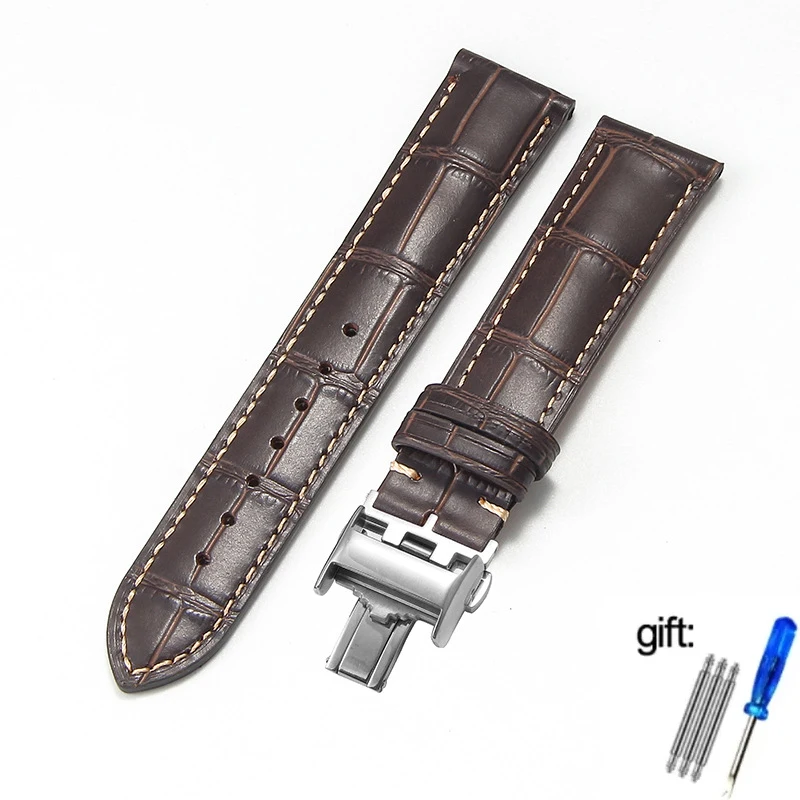 Premium Genuine Leather Watchband - Elegant Watch Strap & Bracelet in Cowhide