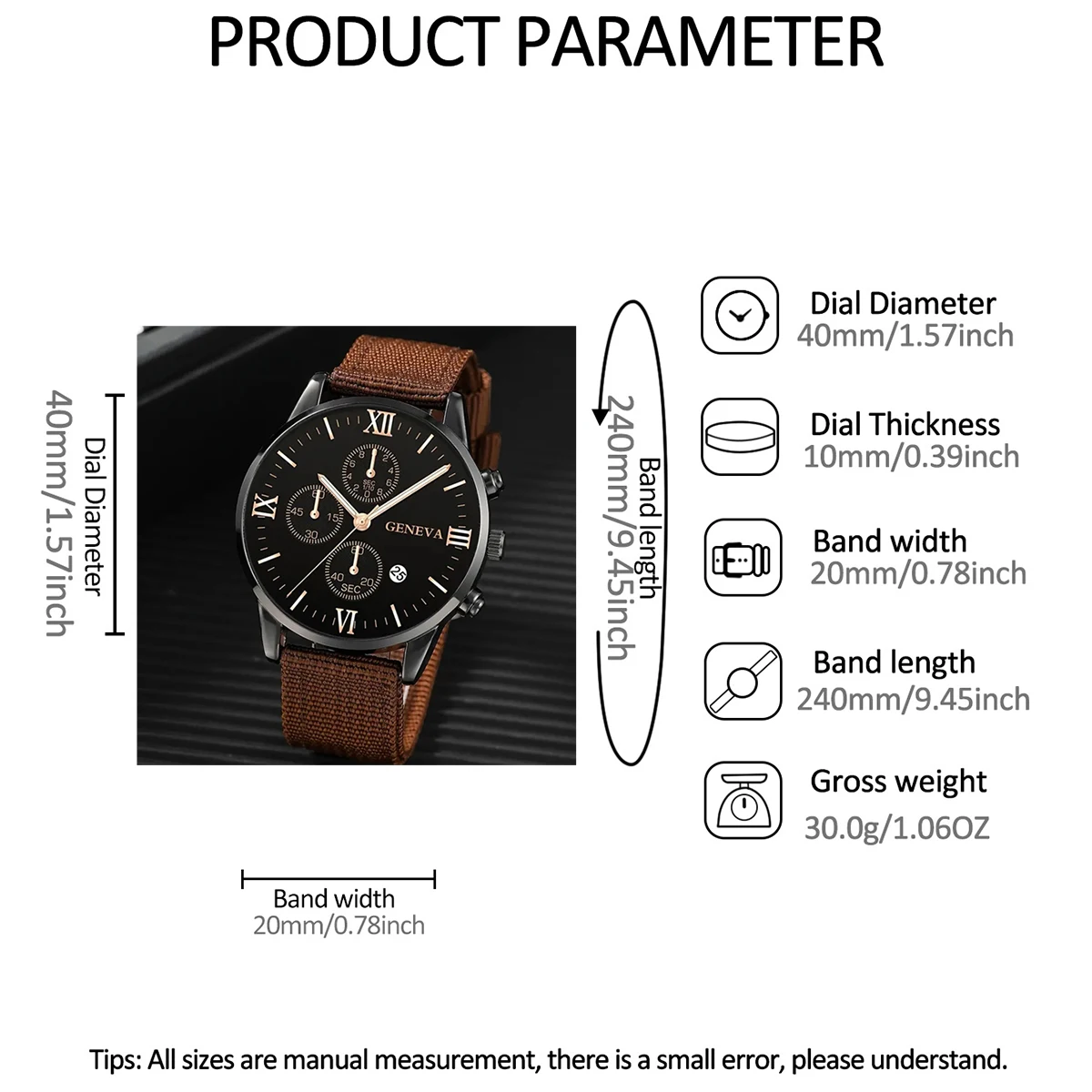 4pcs Quartz Watches Bracelet Watch Set For Men Business Fashion Casual Round Pointer Calendar Watch Accessories