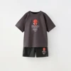 2025 Spider Man Print New Cartoon Short Sleeved Set For Baby Boys' Sportswear Summer T-shirt+shorts Children's 2-piece Set 2