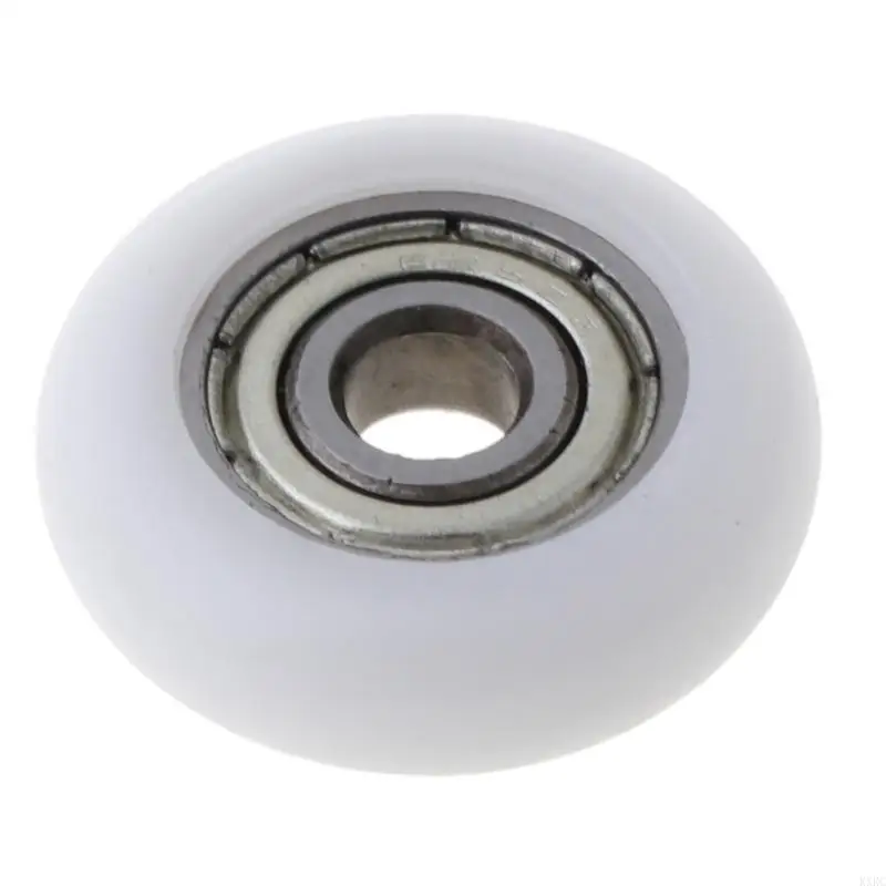 KXRC 10 Pcs 5x23x7.3mm Nylon Plastic Carbon Steel Bearings Pulley Embedded Gro