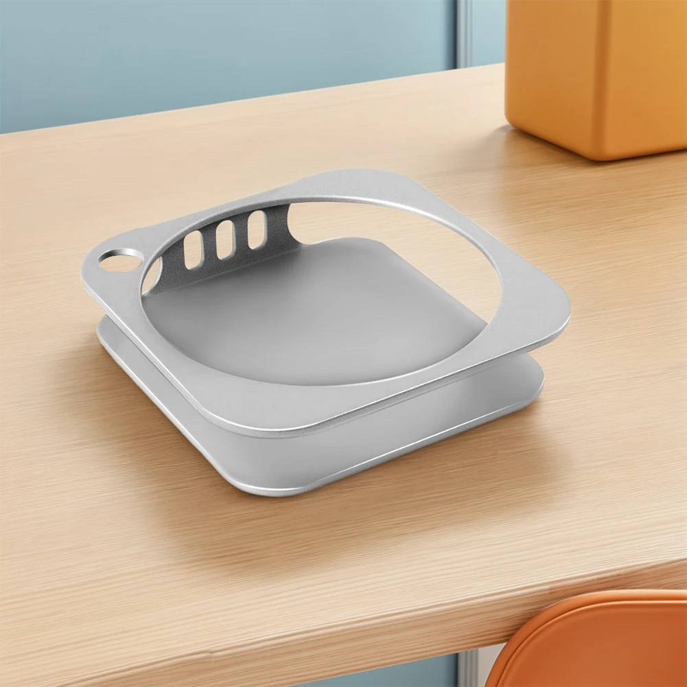 Metal Stand for Mac Mini M4/M4 Pro Desktop Mount Ventilation Heat Dissipation Cooling Bracket Base Holder Desktop Base Holder