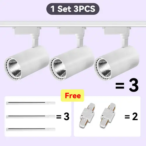 Led Track Light Set Ceiling Lamps Rail Lighting 220V Led Track Lamp Rail Light Spot Light Led Lights for Kitchen Shop Store Home - Image 19