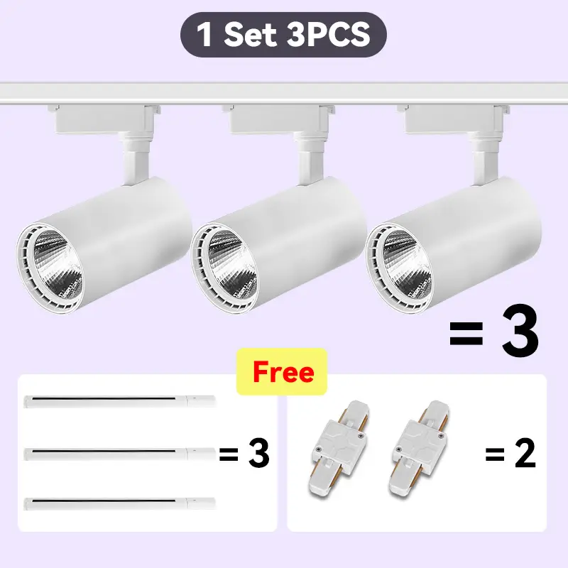 Led Track Light Set Ceiling Lamps Rail Lighting 220V Led Track Lamp Rail Light Spot Light Led Lights for Kitchen Shop Store Home - Image 19