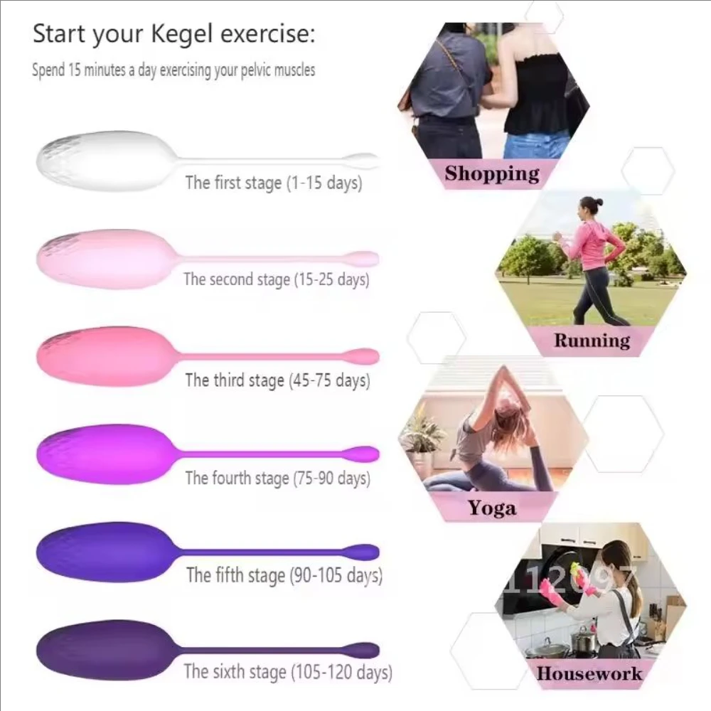 Female Kegel Training Ball With Beads Vaginal Dumbbell Ball Adult Supplies Female Postpartum Pelvic Floor Muscle Rehabilitation kegel balls