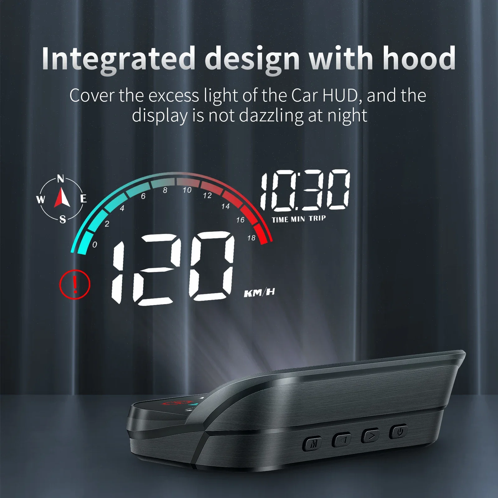 모든 차량용 디지털 프로젝터 M22 GPS HUD 헤드업 디스플레이 프로젝션 속도계 나침반 주행 거리 고도 과속 알람