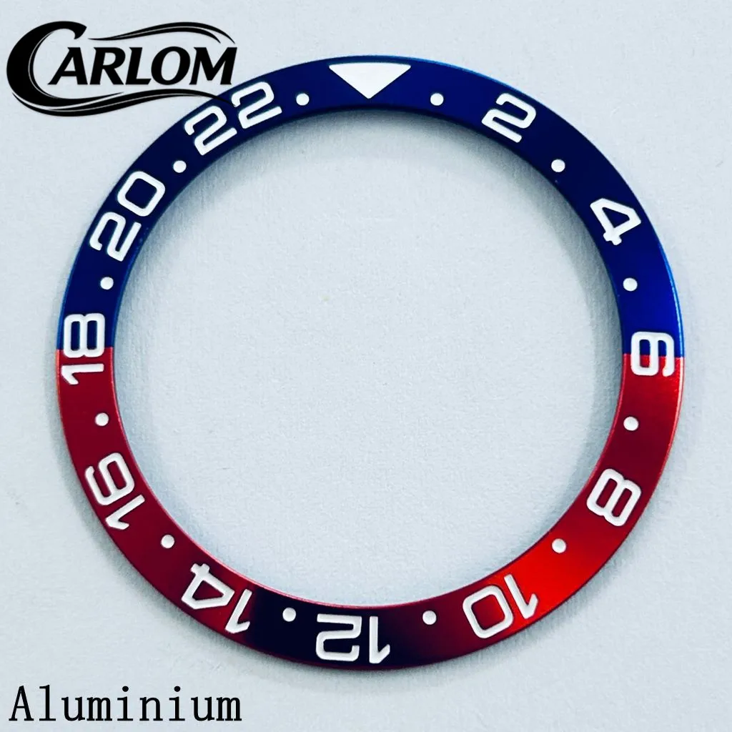 Black Blue Green Gray Ceramic Aluminium Sloping Bezel Insert