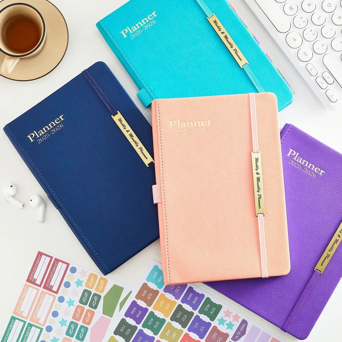 A5 Agenda Notebook January -June Monthly Daily Planner Weekly Personal Schedule Planner Office To-Do Log Notepad