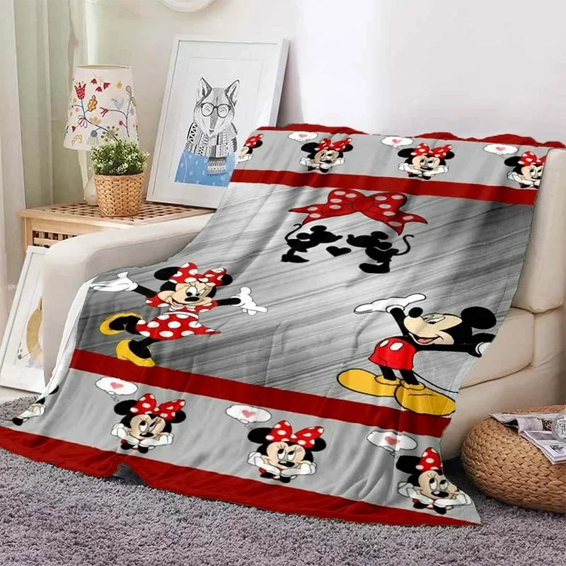 thumbnail image 1 of Manta ligera con estampado de Mickey Minnie de Disney para sala de estar, dormitorio, habitación de los niños, manta cálida, regalo de Navidad, 1 of 4