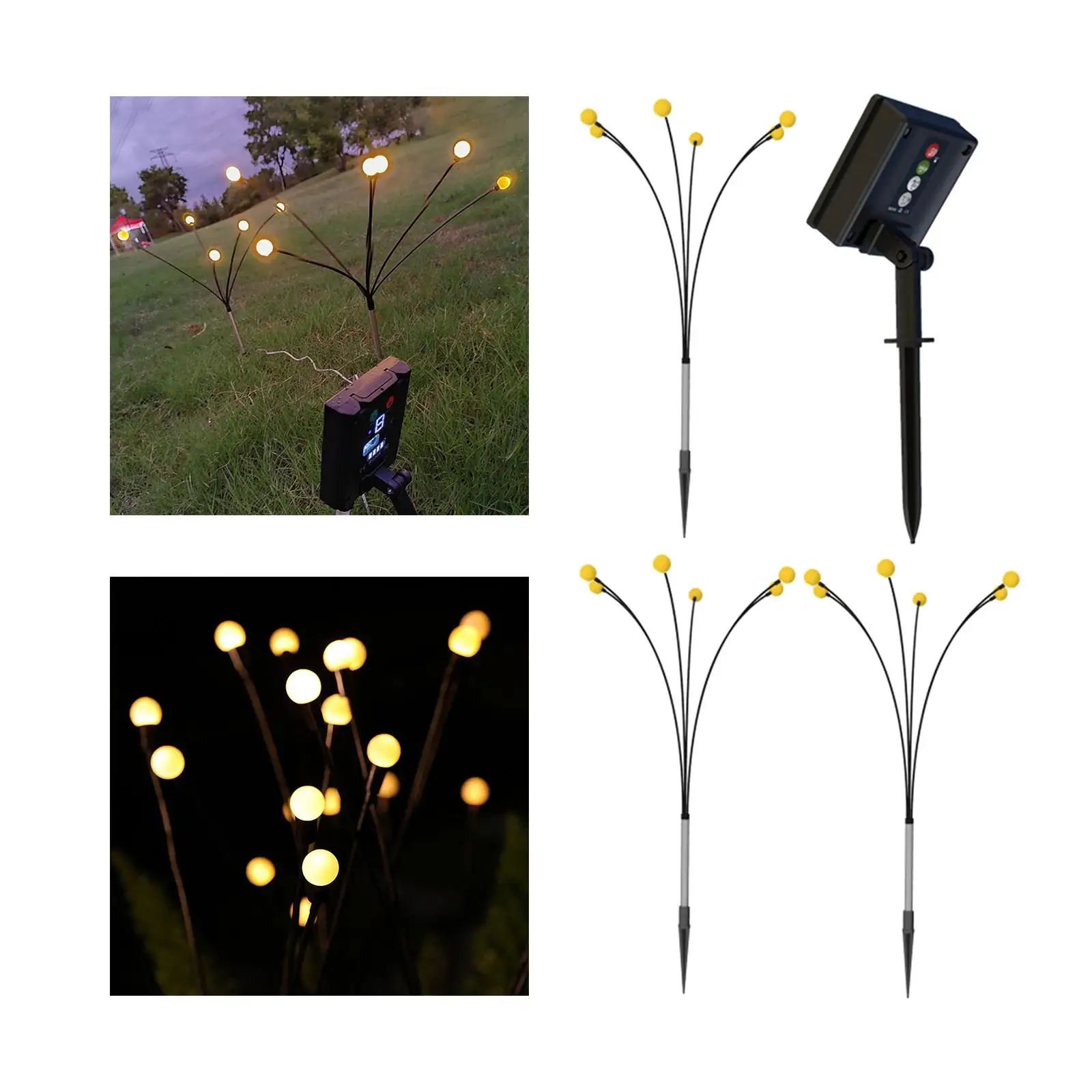 Solar Pathway Lights Lawn Garden Lighting Lamp for Backyard Yard Christmas