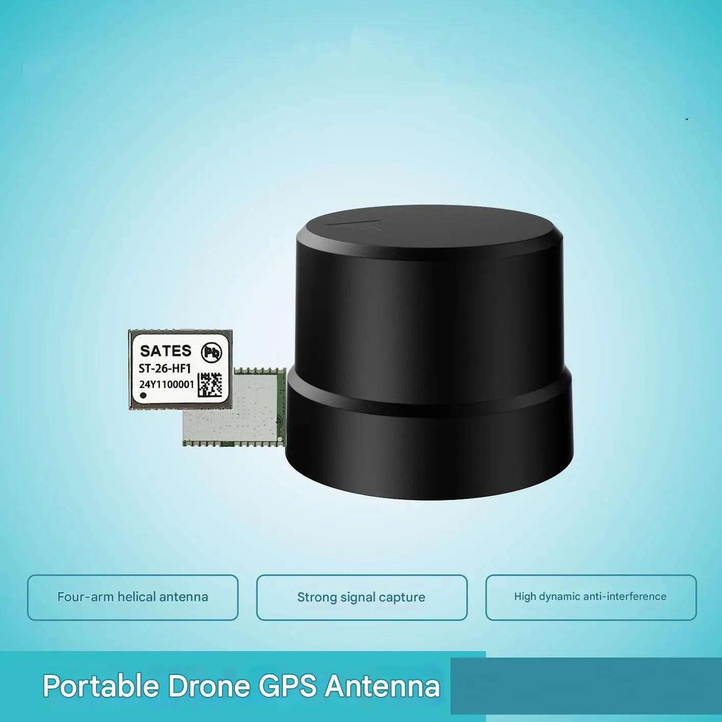 MEGSINE MAN1216Q43-ST26HF1 RTK GNSS 쿼드리필라 헬릭스 안테나
