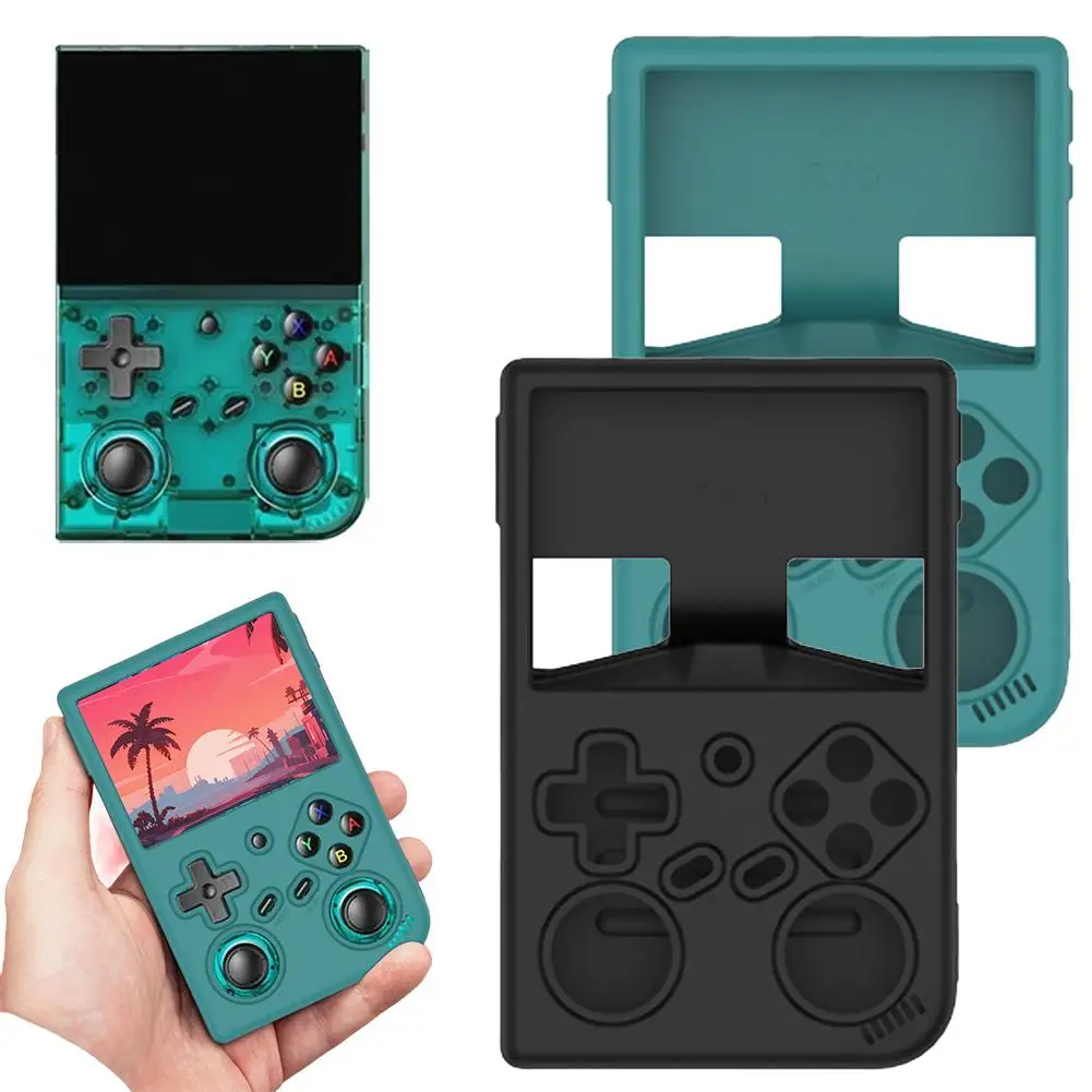 Silicone Protective Case with Lanyard and HD Screen Protector - Shockproof Game Console Cover