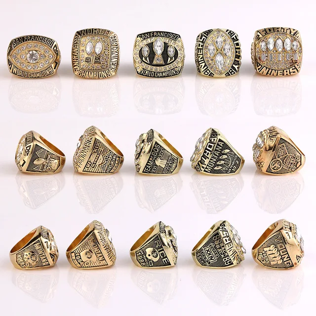 High quality 49ers Championship ring Set souvenir