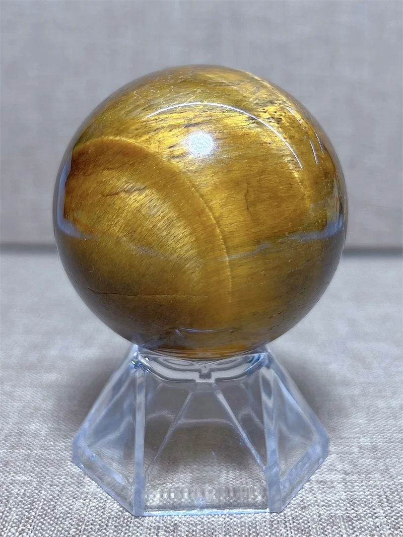 

Natura Crystal Tiger Eye Stone SPhere With Rain Bow Free Form Carving Reiki Healing Stone Home Decoration Exquisite Gift