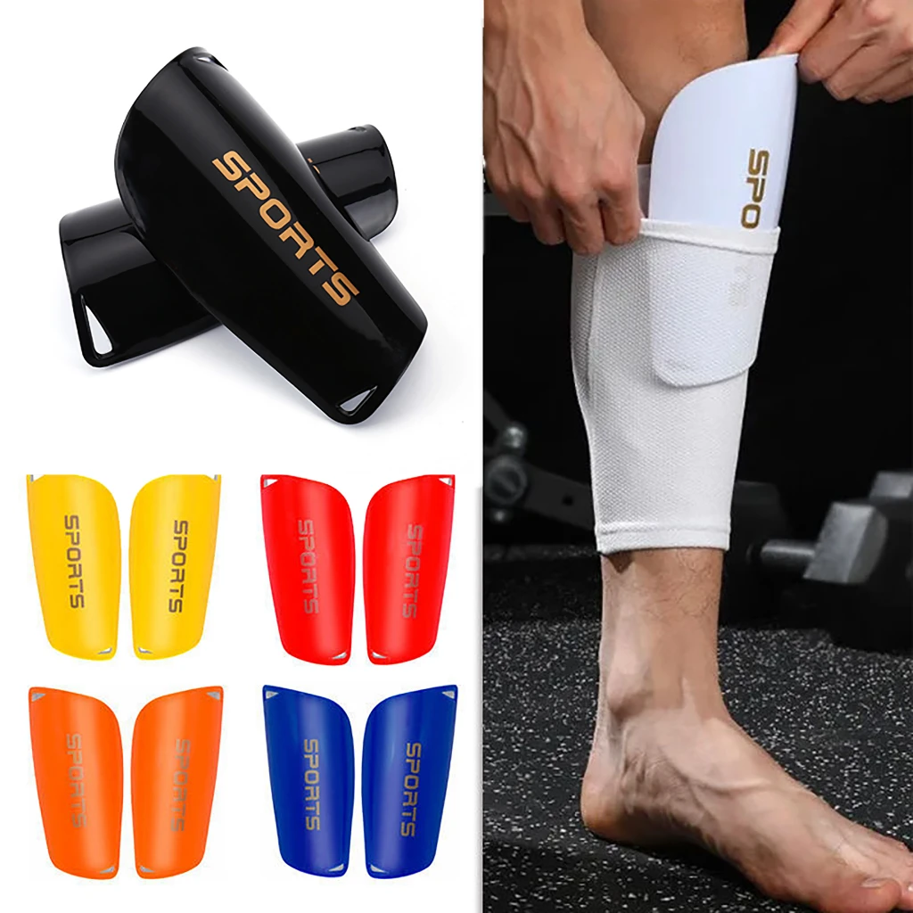 1PairSportsSoccerShinGuardPadSleeveSockLegSupportFootball