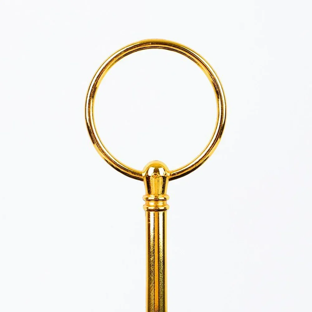 Stylish Practical Cake Cupcake Plate Stand Fitting Handle Rod Enjoy Perfect Cake Display Gold or Silver cake stand