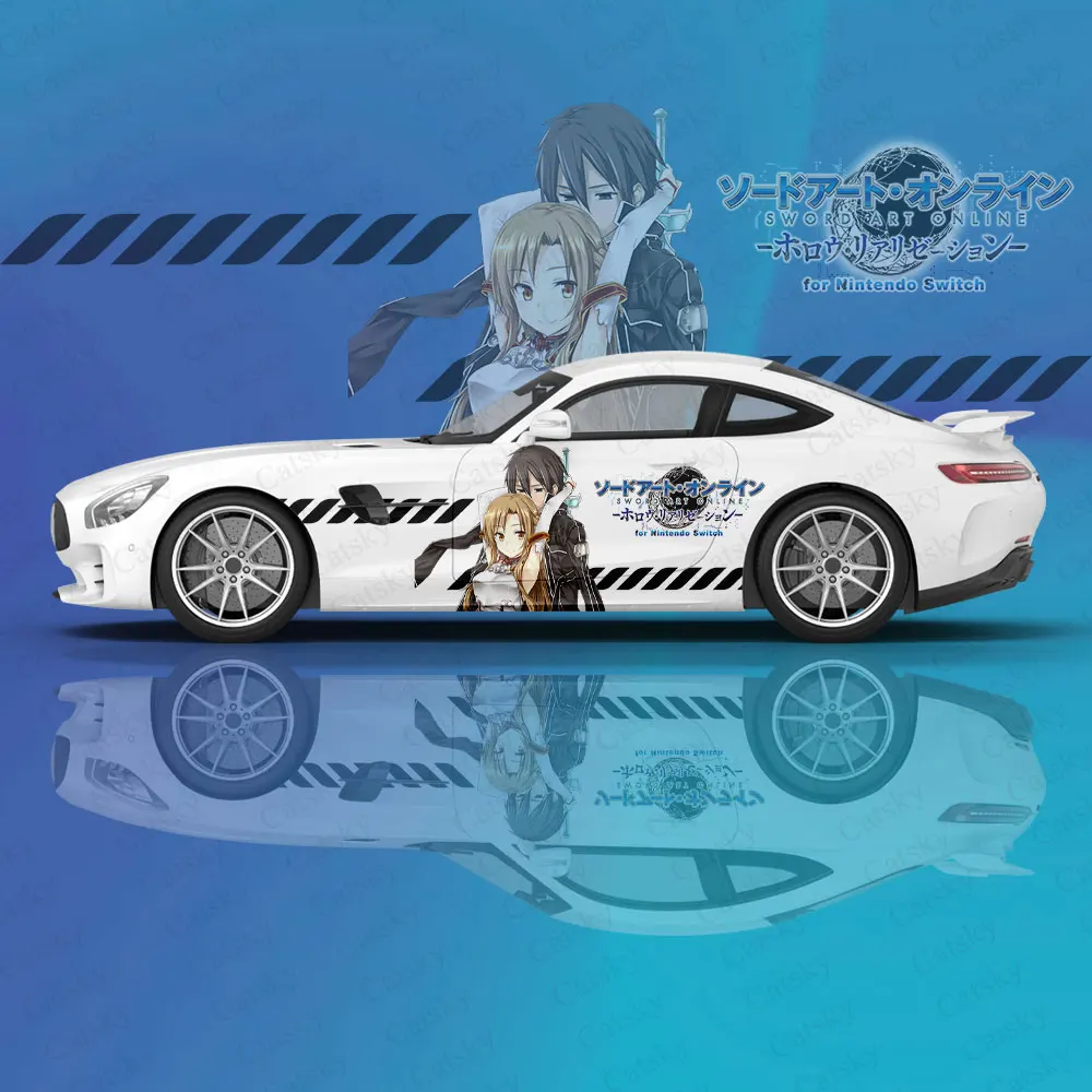 

Sword Art Online Car Body Sticker Anime Itasha Vinyl Car Side Decal Sticker Car Decor Sticker Car Protective Film