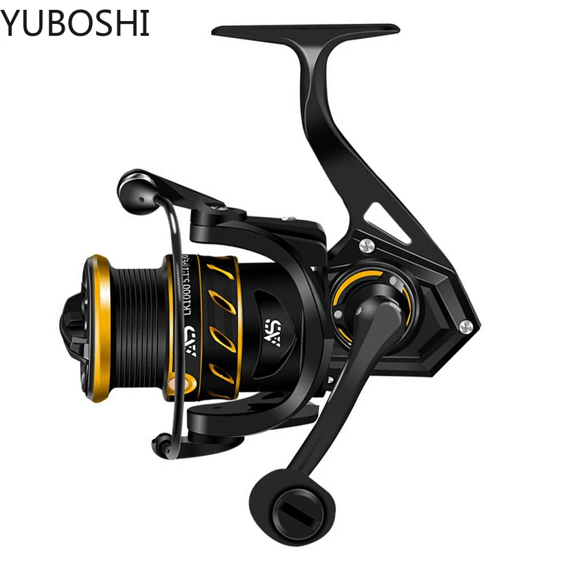 

New LK 1000 2000 Series Small 5.1:1 Spinning Fishing Reel 5+1BB Saltwater Freshwater Bass Durable Fishing Wheel
