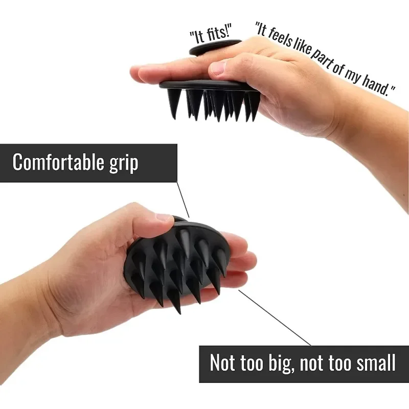 1pcs Hair Brush Scalp Massager for Hair Growth Mold-Free Silicone Scalp Massager Shampoo Brush Scalp Scrubber Exfoliator Tools 6