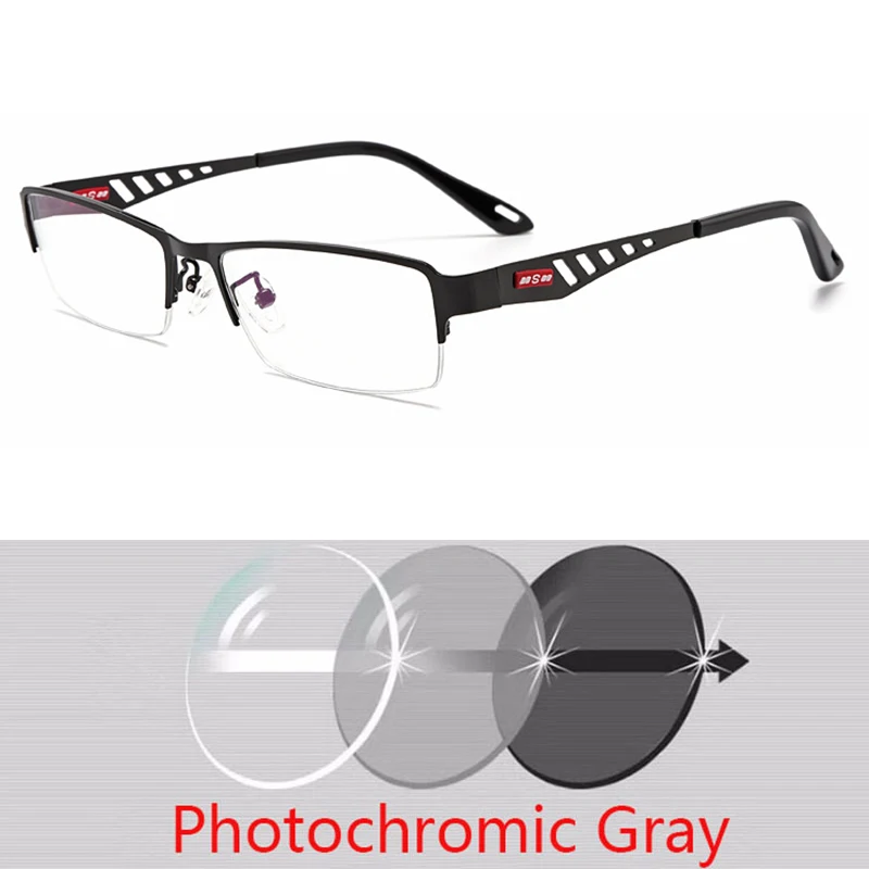 Photochromic Eye Glasses Men Women Myopia Eyeglasses Students Short Sight Eyewear 0 -0.5 -1 -1.25 -1.5 -1.75 To -6 4