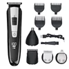 WAIKIL Professional Electric Men's Hair Clipper Hair Trimmer Five in One Shaver USB Rechargeable Cordless Digital Barber 6