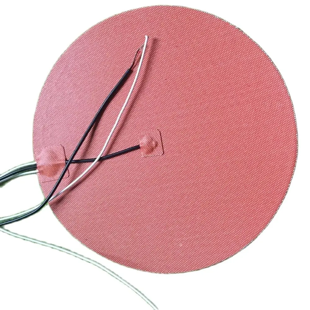 

Dia 10" (254mm)500W 220V Thermistor, Round Circular Tank Silicon Heater Pad, 3D Printer Build Plate Heatedbed