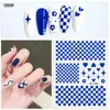 1pcs French Manicure Nail Art Stickers Checker Board Nail Tips Decoration Self-Adhesive For DIY Decoration Stencil Tools 5