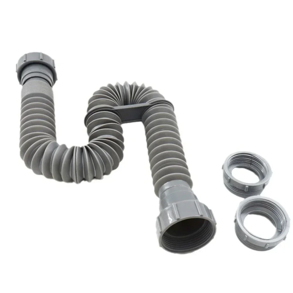 Double-Headed Pipe Sink Drain Pipe Bath Basin Drainer With 45mm Inlet Diameter Drainage Fittings Sink And Drainage