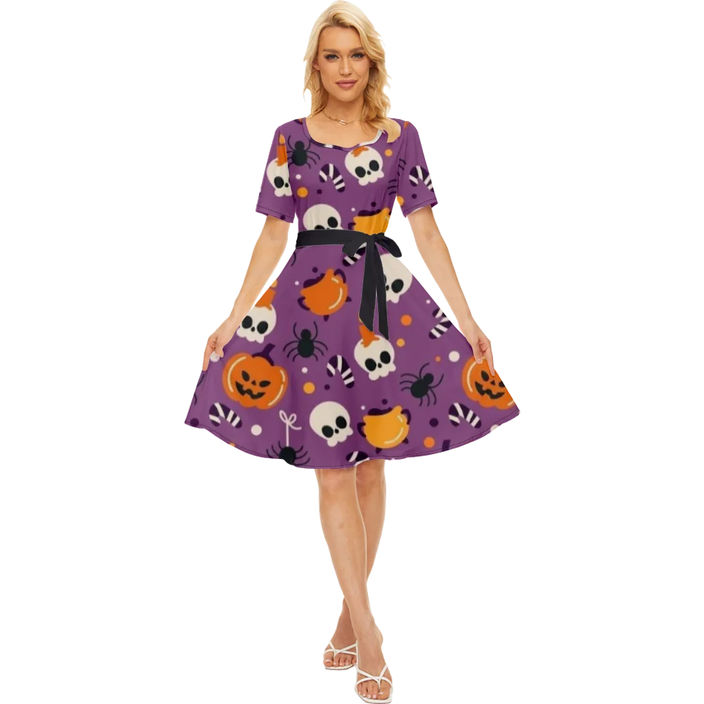 Customized Spring Dress Women Stylish Party Dress A-Line Girdle Dresses Girl Trend Fashion Elegant Popular DIY Dresses 3