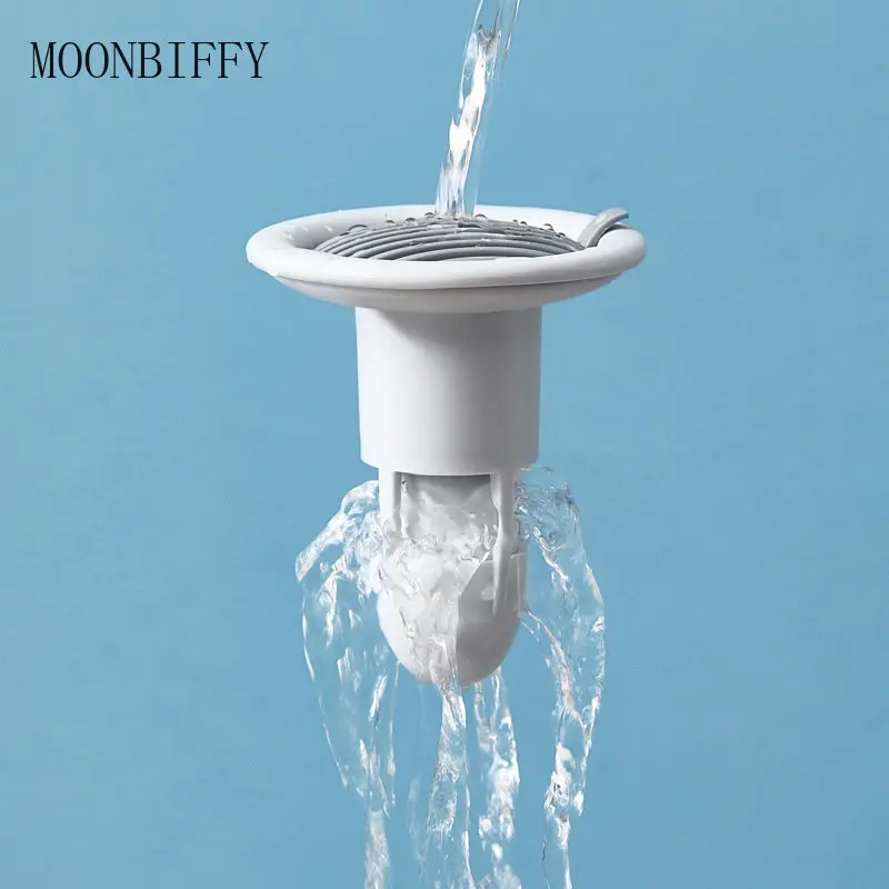 

Bathroom Floor Drain Deodorizer Sewer Deodorant Cover Sink Insect Proof Smell Bad Toilet Seal Plug Cover Hair Stoppers