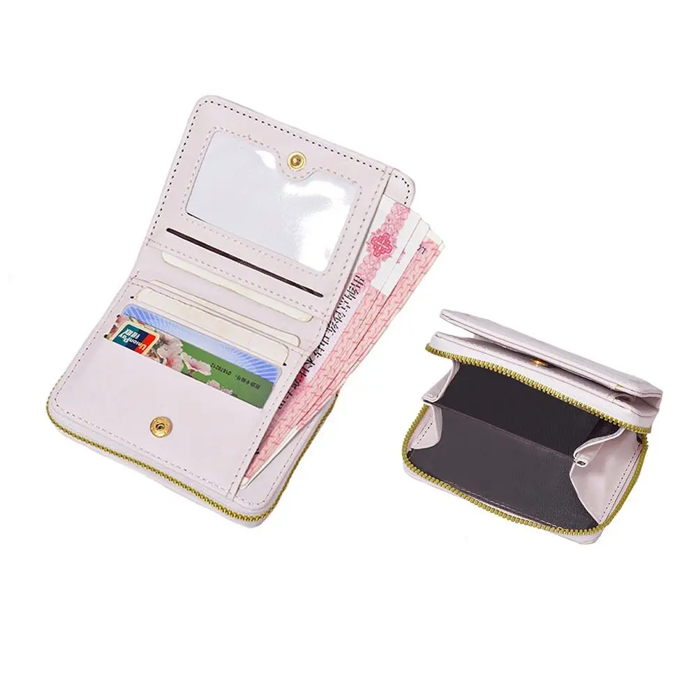1 Pcs Cute PU Leather Coin Purse Cartoon Waterproof Card Wallets Credit Card Holoder Students Change Money Organizers Gift Bag 4