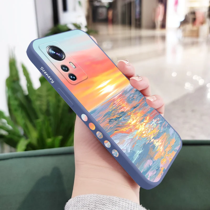 Magic Waves Liquid Silicone Phone Case - Vibrant Protective Cover