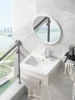 Wall-mounted stainless steel towel rack Ceramic washbasin hand dish Suitable for various scenes of the balcony or bathroom 3