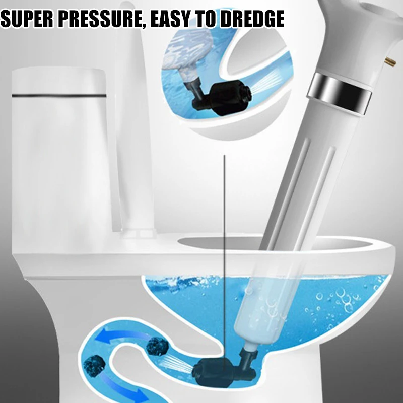 YUCHENGTECH Desatascador WC Desatascador a Presion Desatascador Inflable  para Inodoro 5-in-1 Desatascador de Alta Presión para Desatascar el Desagüe