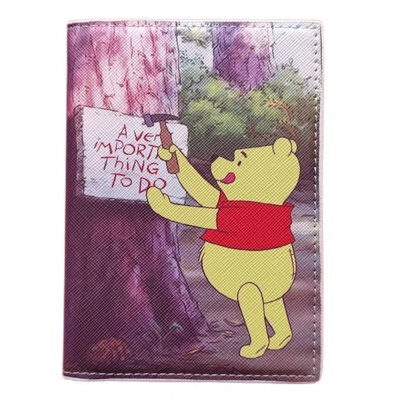 Disney Winnie the Pooh Ladies Travel Passport Cover Wallet Unisex
