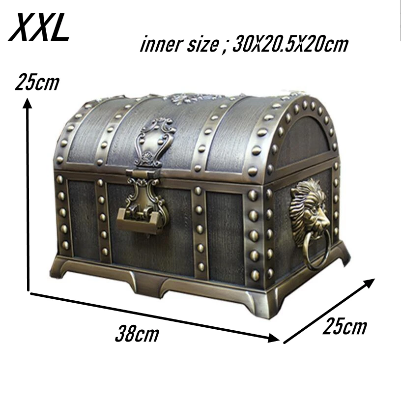 Europe Huge Capacity XXL Jewelry Storage Box Metal Jewelry