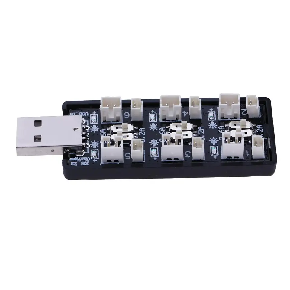 Youmile – Chargeur USB LiPo 1S 6 Canaux – 3,7V/4,20V – Connecteurs JST 1,25 Et 2,0 – Pour Batteries MCX MCPX